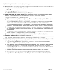 Form 440-2013 Application to Register Securities - Oregon, Page 6