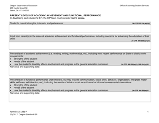 Form 581-5138B-P Oregon Standard Individualized Education Program - Oregon, Page 4