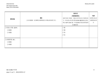 Form 581-5138B-P Part B: Oregon Standard Individualized Education Program - Oregon (Chinese), Page 9