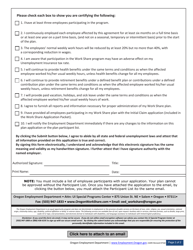 Form 1695 Work Share Plan Application - Oregon, Page 2