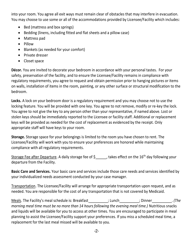 Residency Contract and Notification of Policies, Rights and Freedoms - Oregon, Page 2