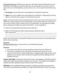 Residency Contract and Notification of Policies, Rights and Freedoms - Oregon, Page 5