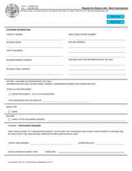 Form 510 &quot;Request for Notary Lists - New Commissions&quot; - Oregon