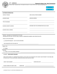 Form 510 Download Fillable PDF or Fill Online Request for Notary Lists - New Commissions Oregon ...