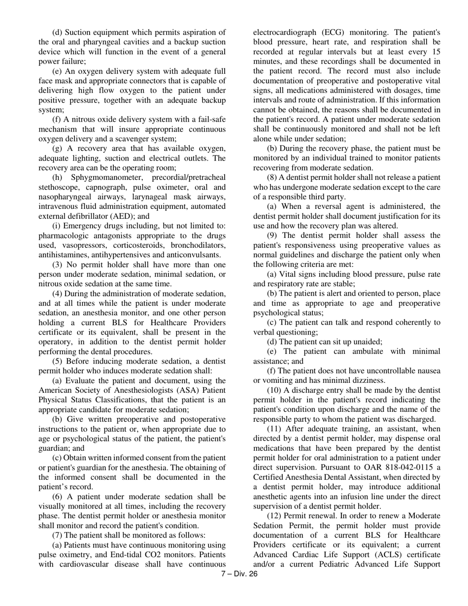 Nitrous Oxide Permit Application Form Fee $40.00 - Oregon, Page 13