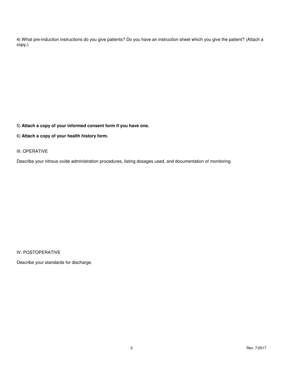 Nitrous Oxide Permit Application Form Fee $40.00 - Oregon, Page 5