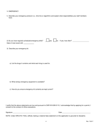 Nitrous Oxide Permit Application Form Fee $40.00 - Oregon, Page 6