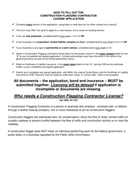 Construction Flagging Contractor License Application - Oregon, Page 2