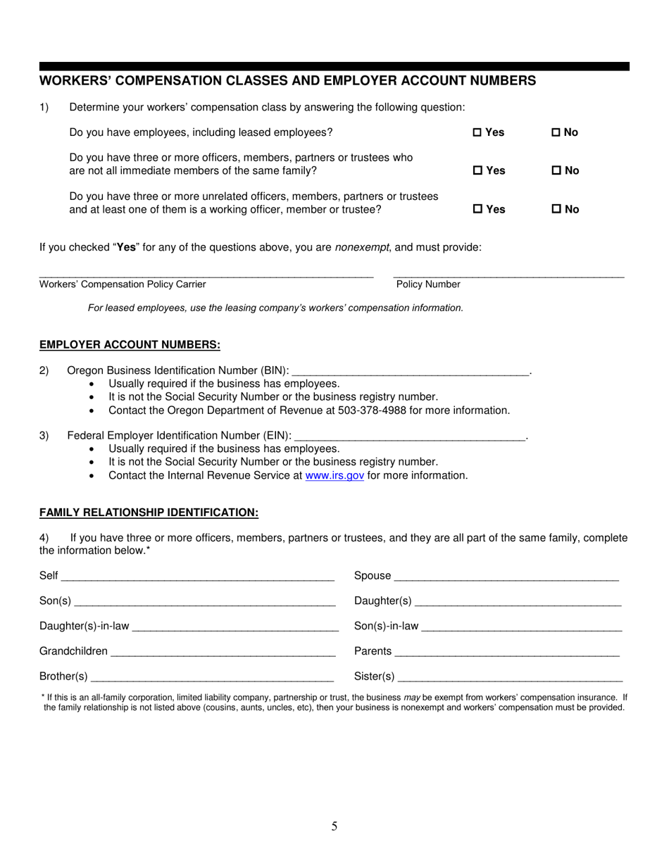Oregon Construction Flagging Contractor License Application Fill Out