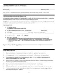 Construction Flagging Contractor License Application - Oregon, Page 7