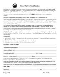 Direct Shipper Permit for Licensees Outside of Oregon - Oregon, Page 3