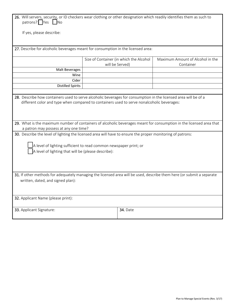 Plan to Manage Special Events - Oregon, Page 3