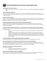 Special Event Winery (Sew) Application - Oregon, Page 3