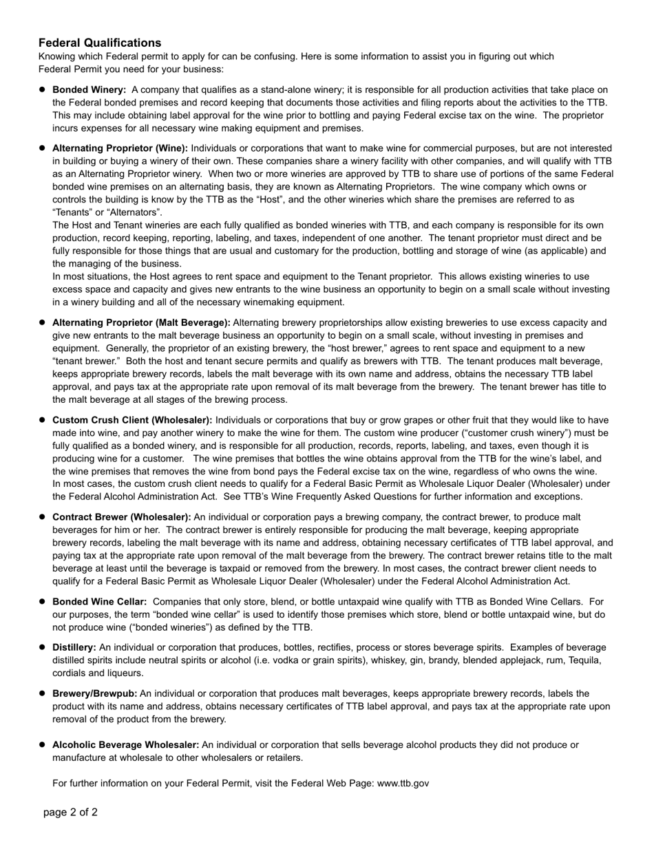 Winery and Grower Sales Privilege - Oregon, Page 2