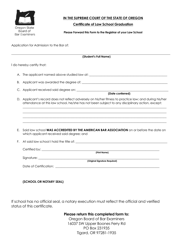Application for Admission by Ube Score Transfer - Oregon, Page 26