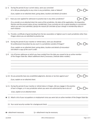 Br 8.14 Reinstatement Form - Inactive or Retired to Active Pro Bono - Oregon, Page 2