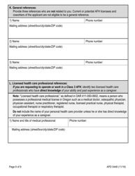 Form APD0448 Adult Foster Home (Afh) Initial License Application - Oregon, Page 7