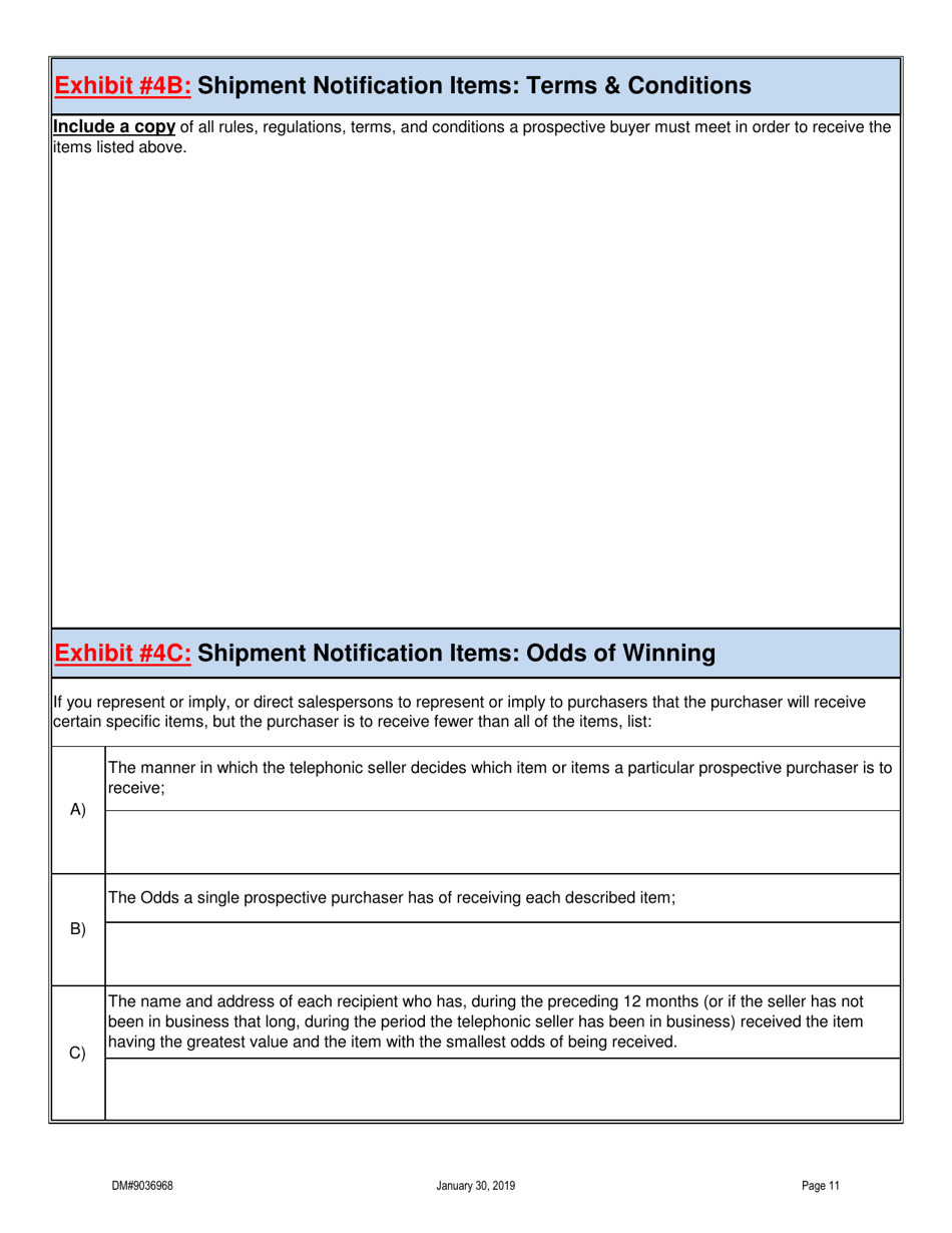 Form DM9036968 Telephonic Seller Registration Form - Oregon, Page 11