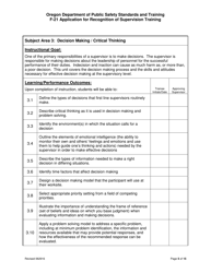 Form F-21 Application for Recognition of Supervision Training - Oregon, Page 5