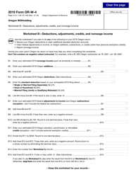 Form 150-101-402 (OR-W-4) Oregon Withholding - Oregon, Page 3