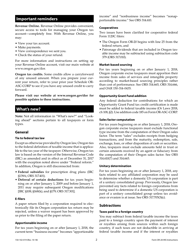 Instructions for Form OR-20-INS Oregon Insurance Excise Tax Return - Oregon, Page 2