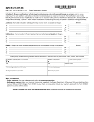 Form 150-101-065 (OR-65) Oregon Partnership Return of Income - Oregon, Page 3