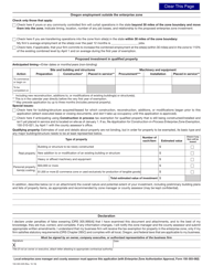 Form 150-303-029 (OR-EZ-AUTH) Oregon Enterprise Zone Authorization Application - Oregon, Page 2