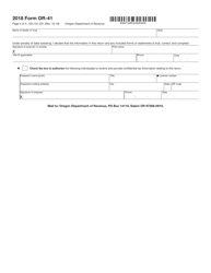 Form 150-101-041 (OR-41) Oregon Fiduciary Income Tax Return - Oregon, Page 4