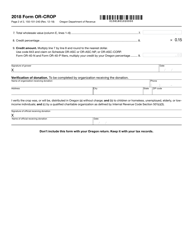 Form 150-101-240 (OR-CROP) Crop Donation Tax Credit - Oregon, Page 2
