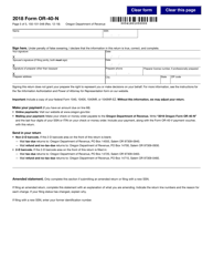 Form 150-101-048 (OR-40-N) Oregon Individual Income Tax Return for Nonresidents - Oregon, Page 5