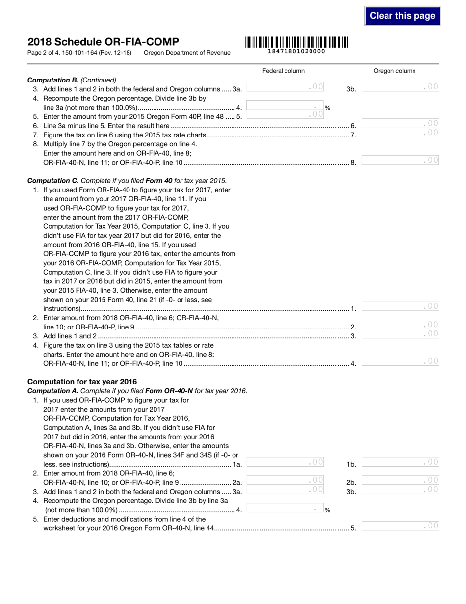 Form 150-101-162 Publication or-Fia-Np - Oregon, Page 10