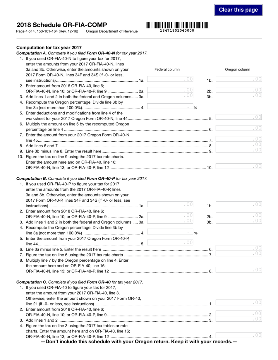 Form 150-101-162 Publication or-Fia-Np - Oregon, Page 12