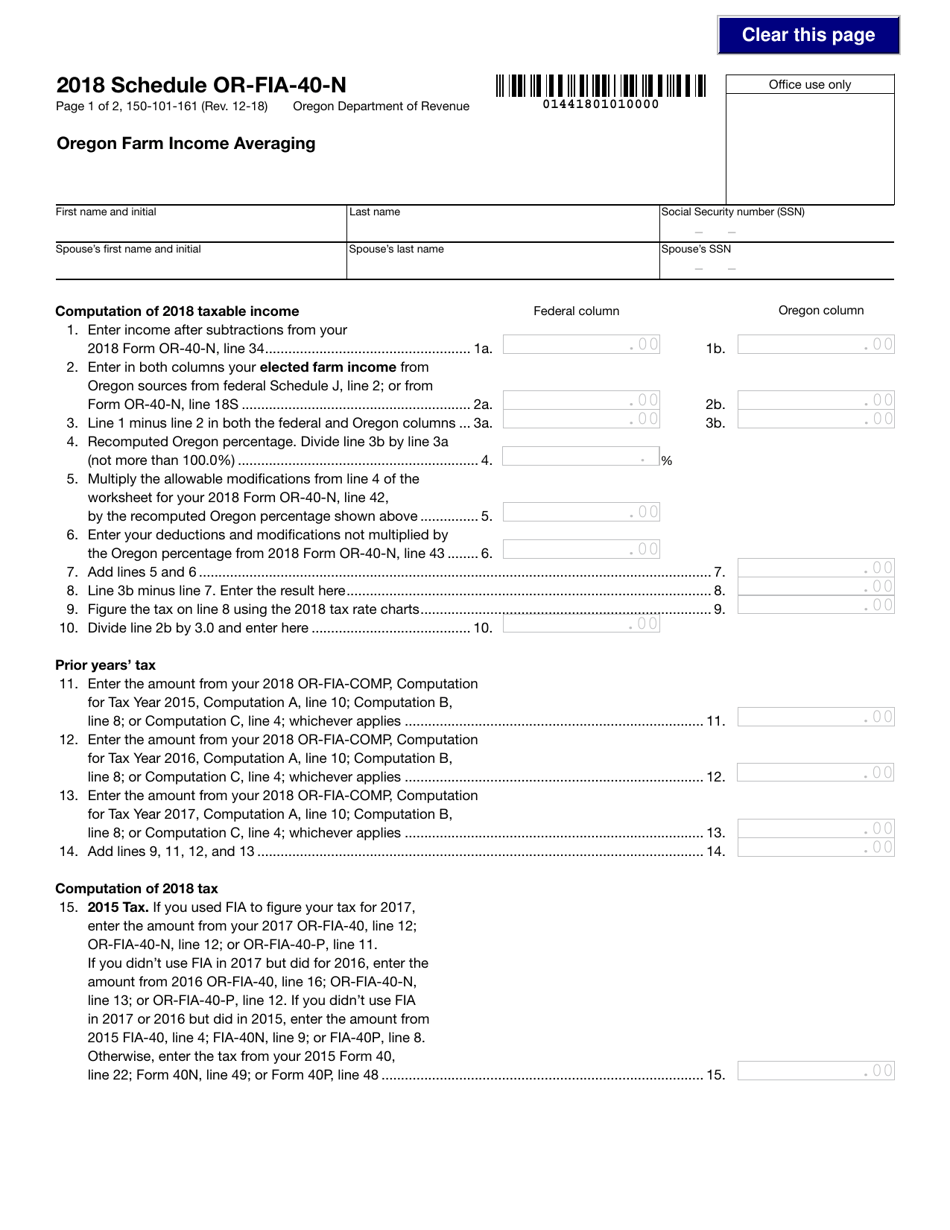Form 150-101-162 Publication or-Fia-Np - Oregon, Page 5