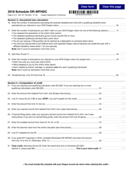 Form 150-101-195 Schedule OR-WFHDC Oregon Working Family Household and Dependent Care Credit for Full-Year Residents - Oregon, Page 3