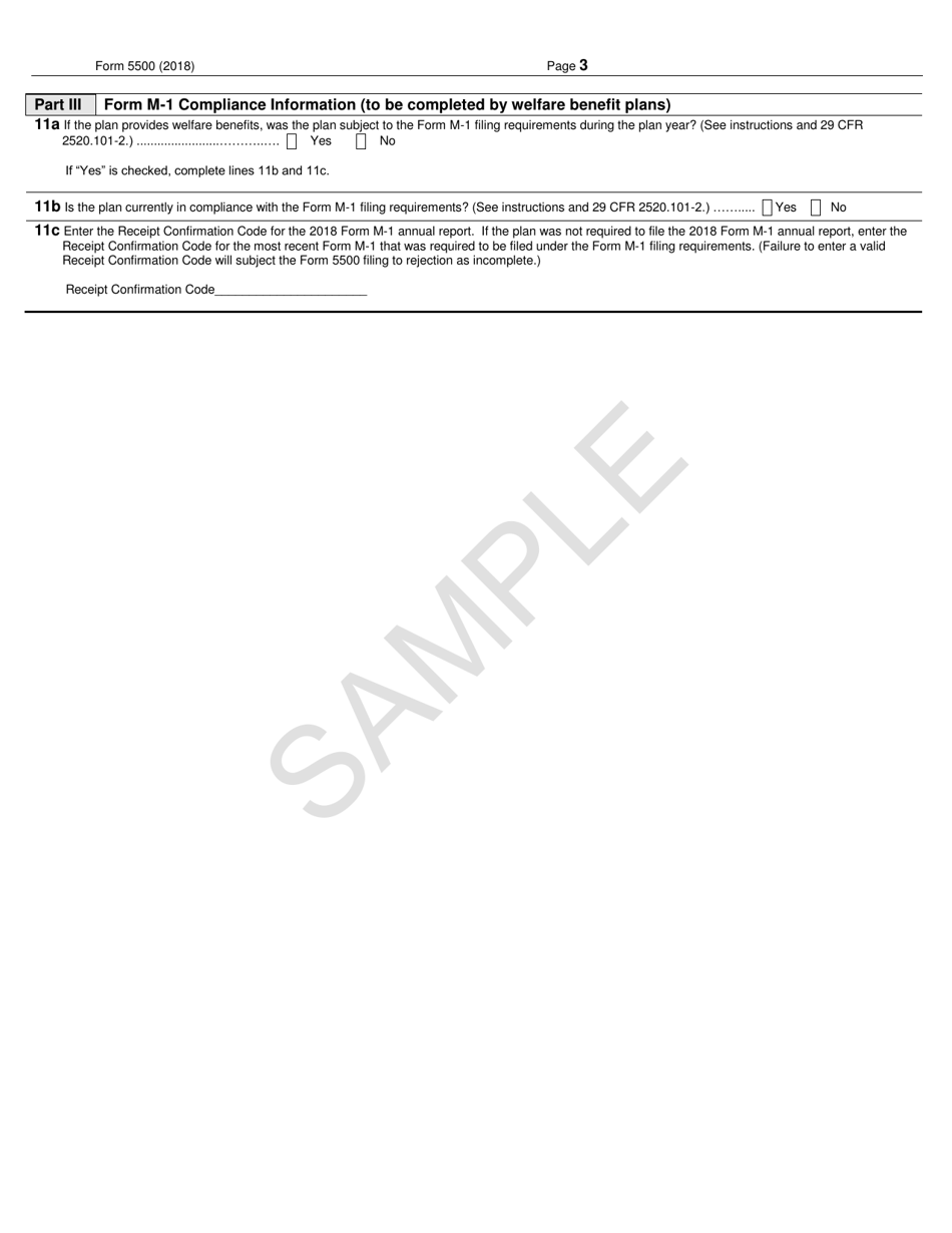Form 5500 Annual Return / Report of Employee Benefit Plan, Page 3