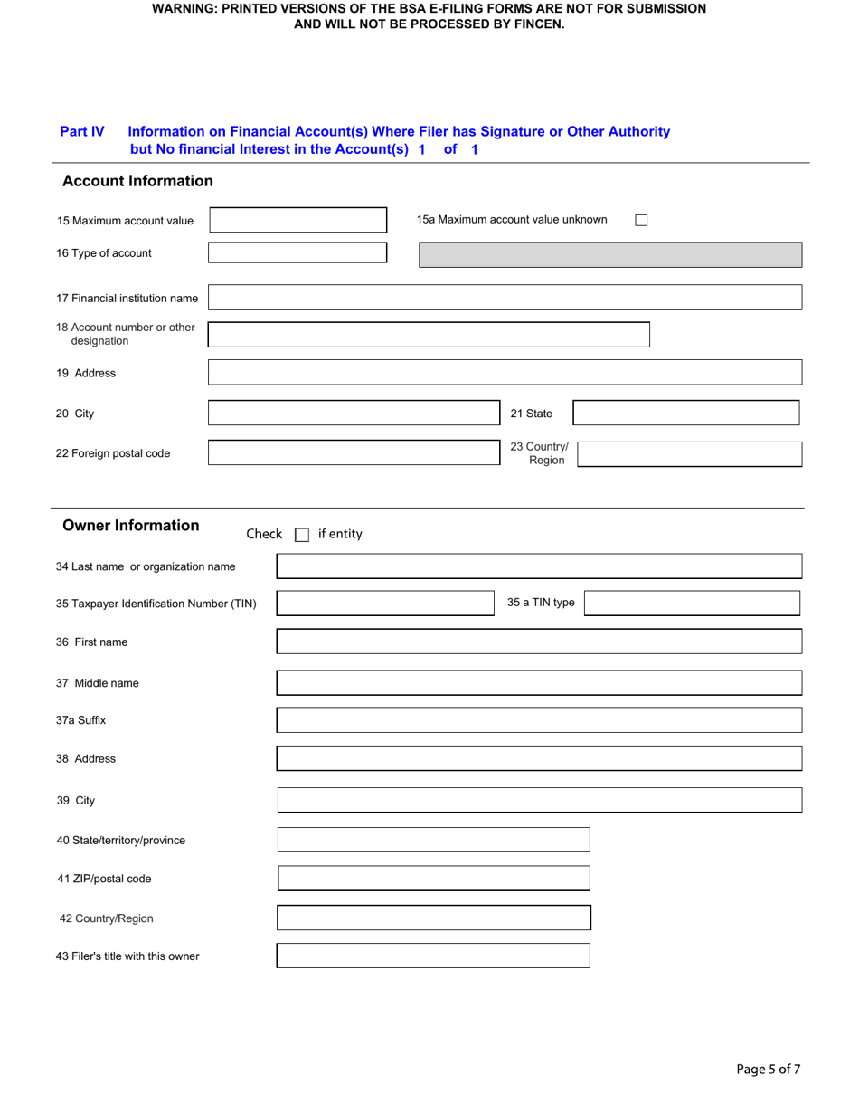 FinCEN Form 114 Fill Out, Sign Online and Download Fillable PDF