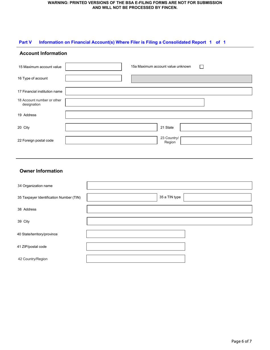 FinCEN Form 114 Fill Out, Sign Online and Download Fillable PDF