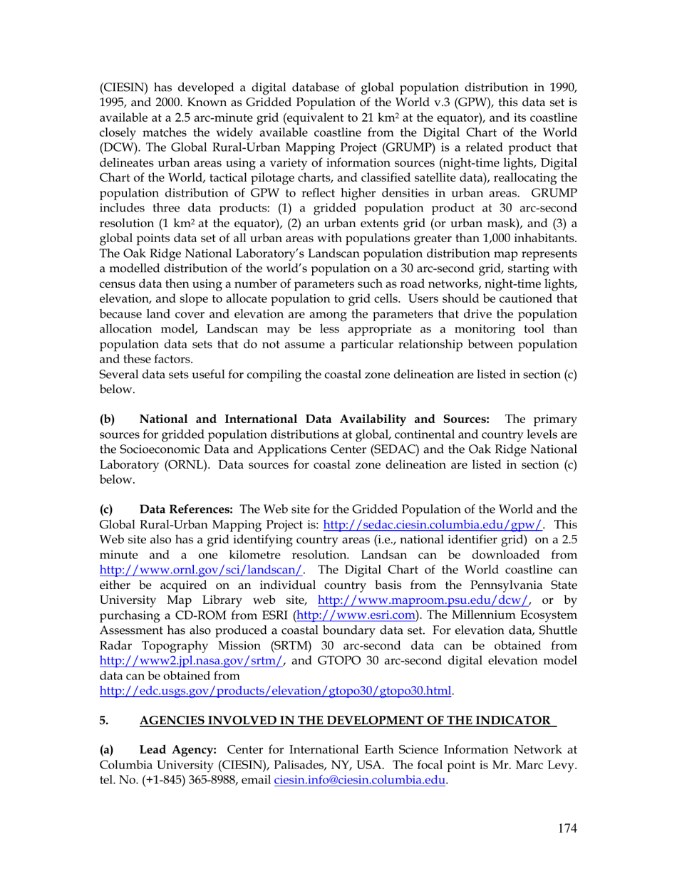 Percentage of Total Population Living in Coastal Areas, Page 5