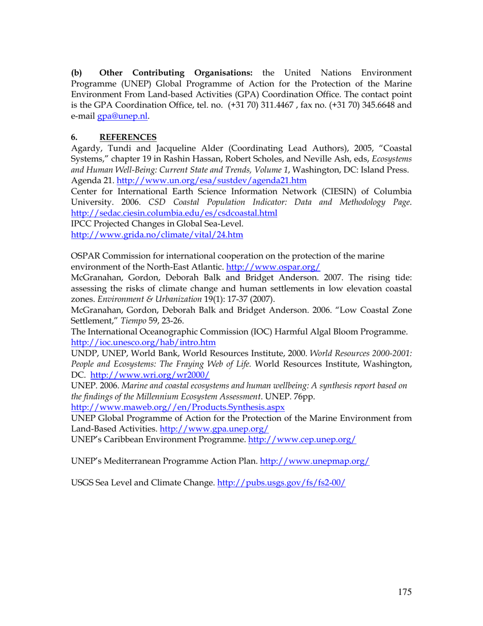 Percentage of Total Population Living in Coastal Areas, Page 6
