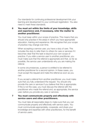 Standards of Conduct, Performance and Ethics - Health and Care Professions Council - United Kingdom, Page 13