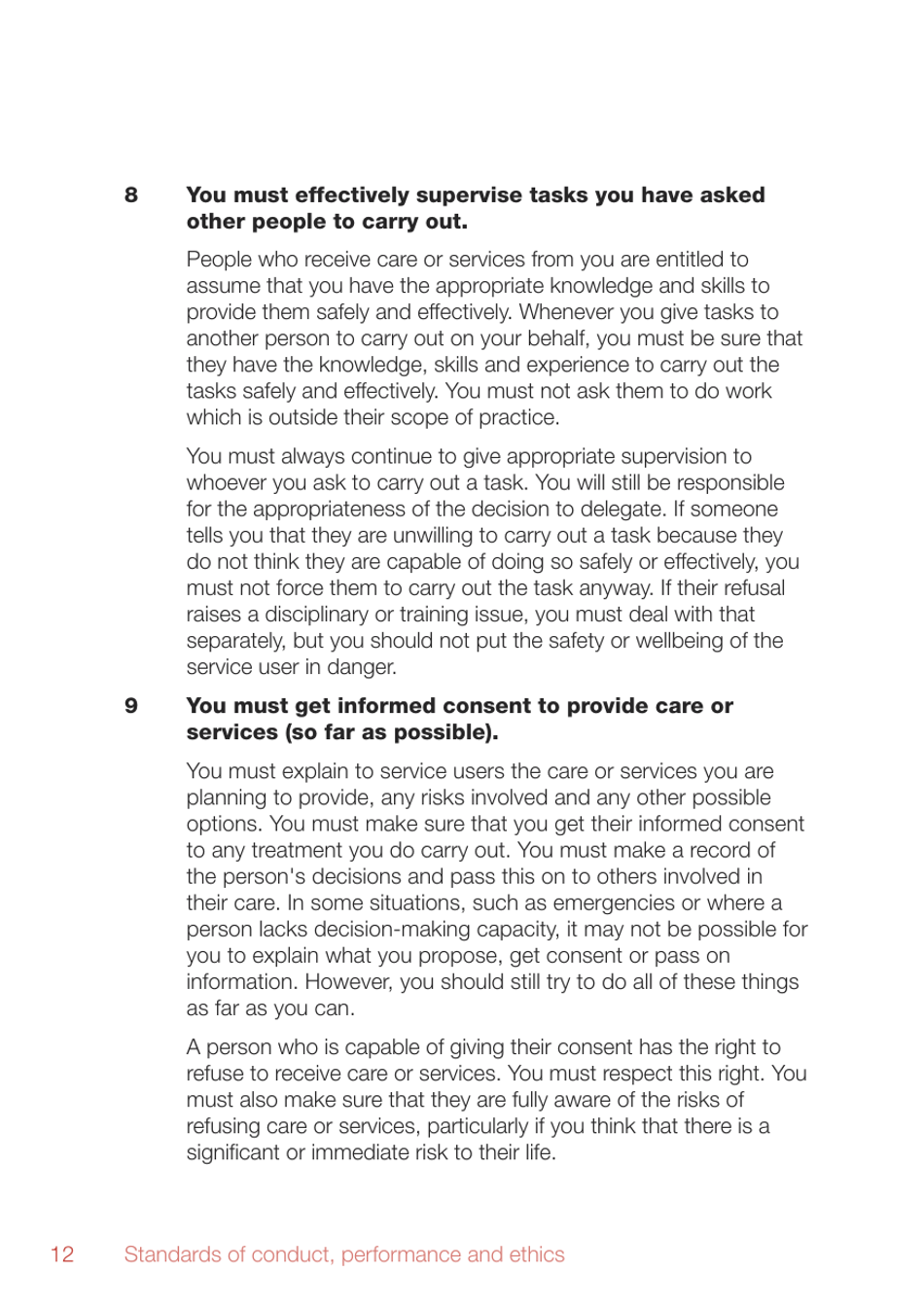 Standards of Conduct, Performance and Ethics - Health and Care Professions Council - United Kingdom, Page 14