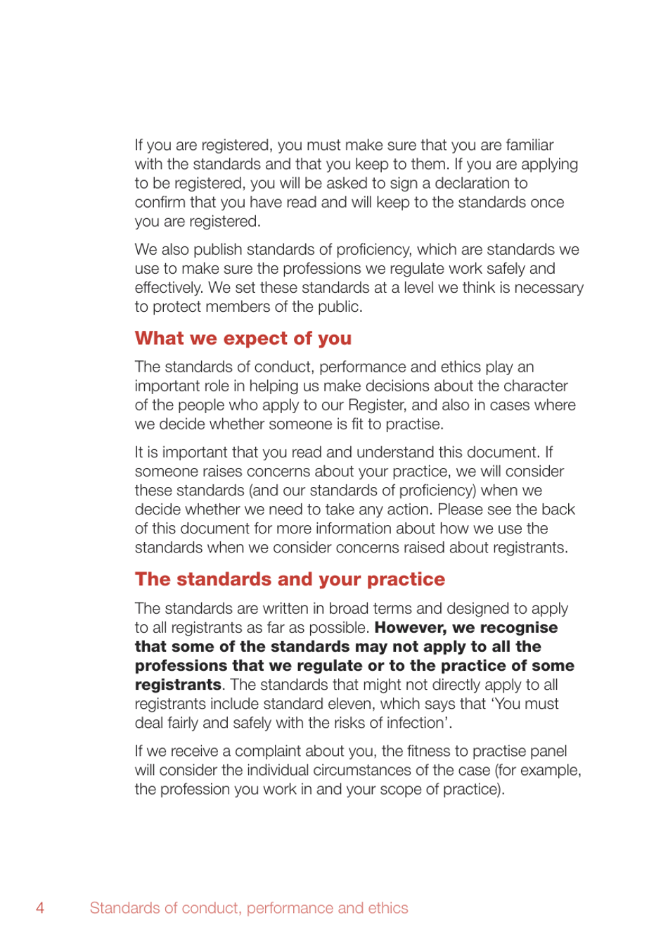 Standards of Conduct, Performance and Ethics - Health and Care Professions Council - United Kingdom, Page 6