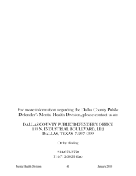 Dallas County Mental Health Division Community Resource Guide - Dallas County, Kansas, Page 41