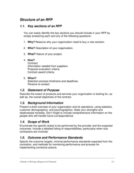 A Guide to Writing a Request for Proposal, Page 2
