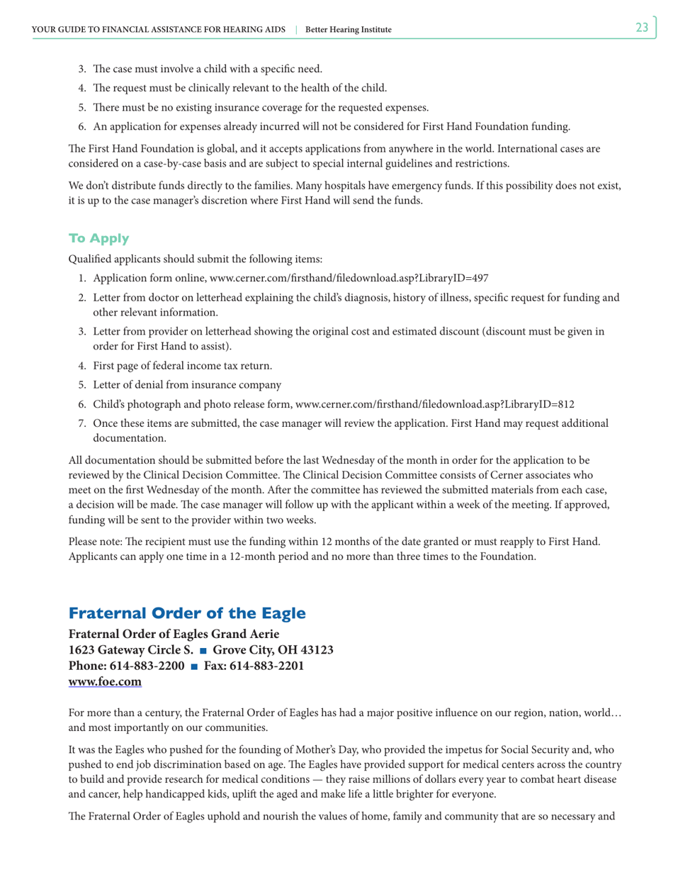 Your Guide to Financial Assistance for Hearing AIDS - Better Hearing Institute, Page 23