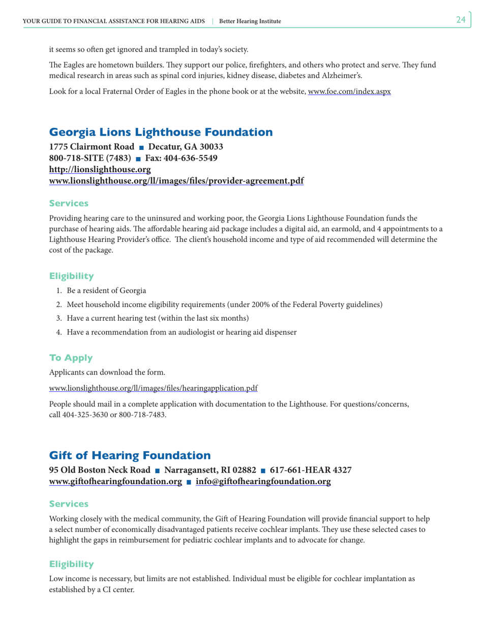 Your Guide to Financial Assistance for Hearing AIDS - Better Hearing Institute, Page 24