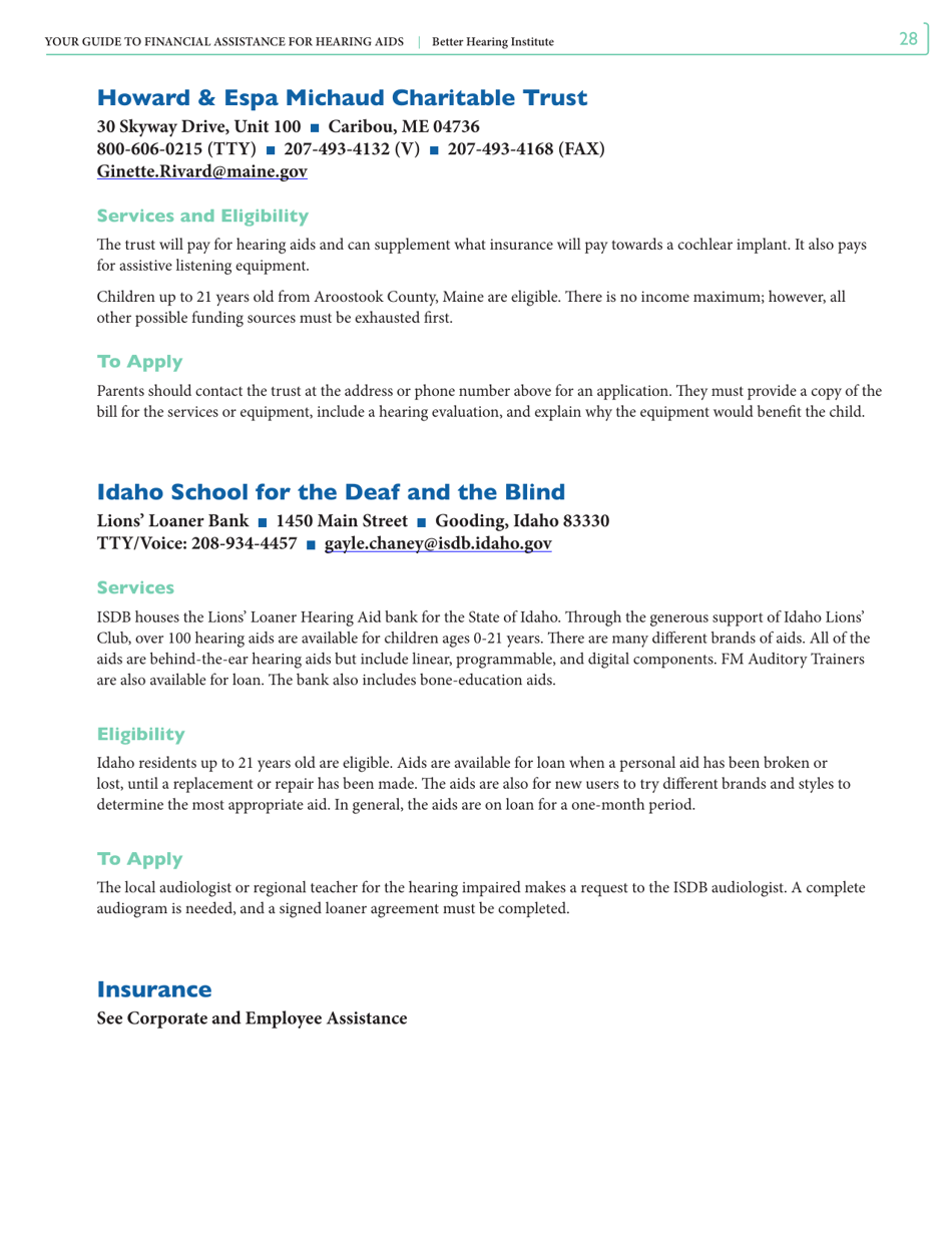 Your Guide to Financial Assistance for Hearing AIDS - Better Hearing Institute, Page 28