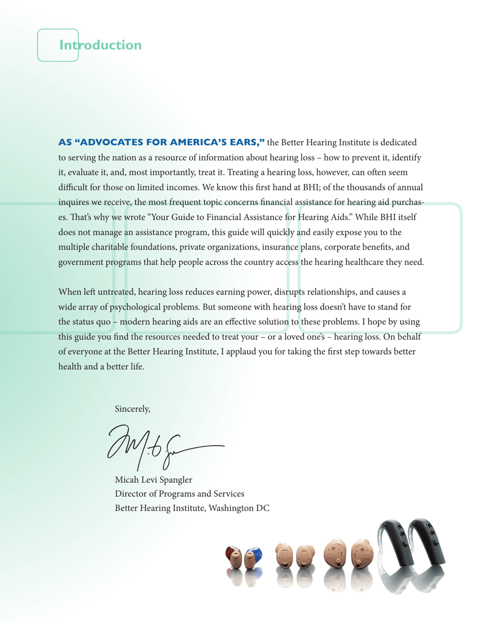 Your Guide to Financial Assistance for Hearing AIDS - Better Hearing Institute, Page 4