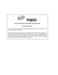 Test of English for International Communication (Toeic Form St05), Page 23