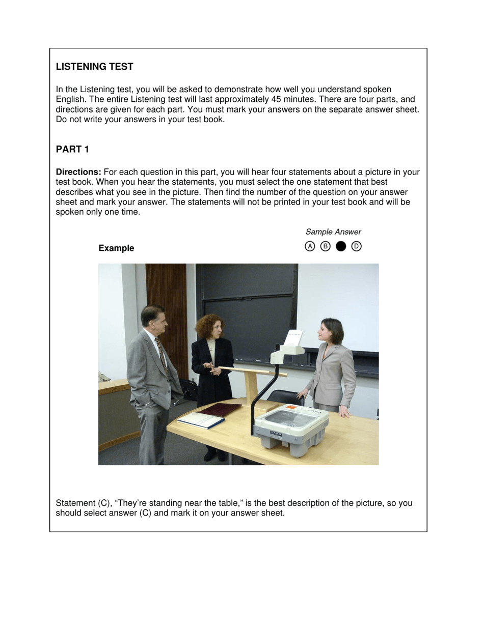 Test of English for International Communication (Toeic Form St05), Page 2